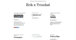 Desktop Screenshot of eriktrinidad.com