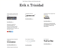 Tablet Screenshot of eriktrinidad.com